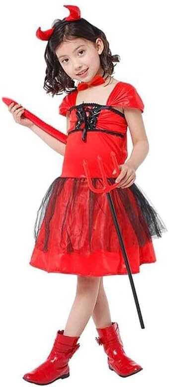 Teufel Kostüm Teufelchen Halloween Karneval Fasching Teufel Kinder & Erwachsen - Easy2sell - Deluxe