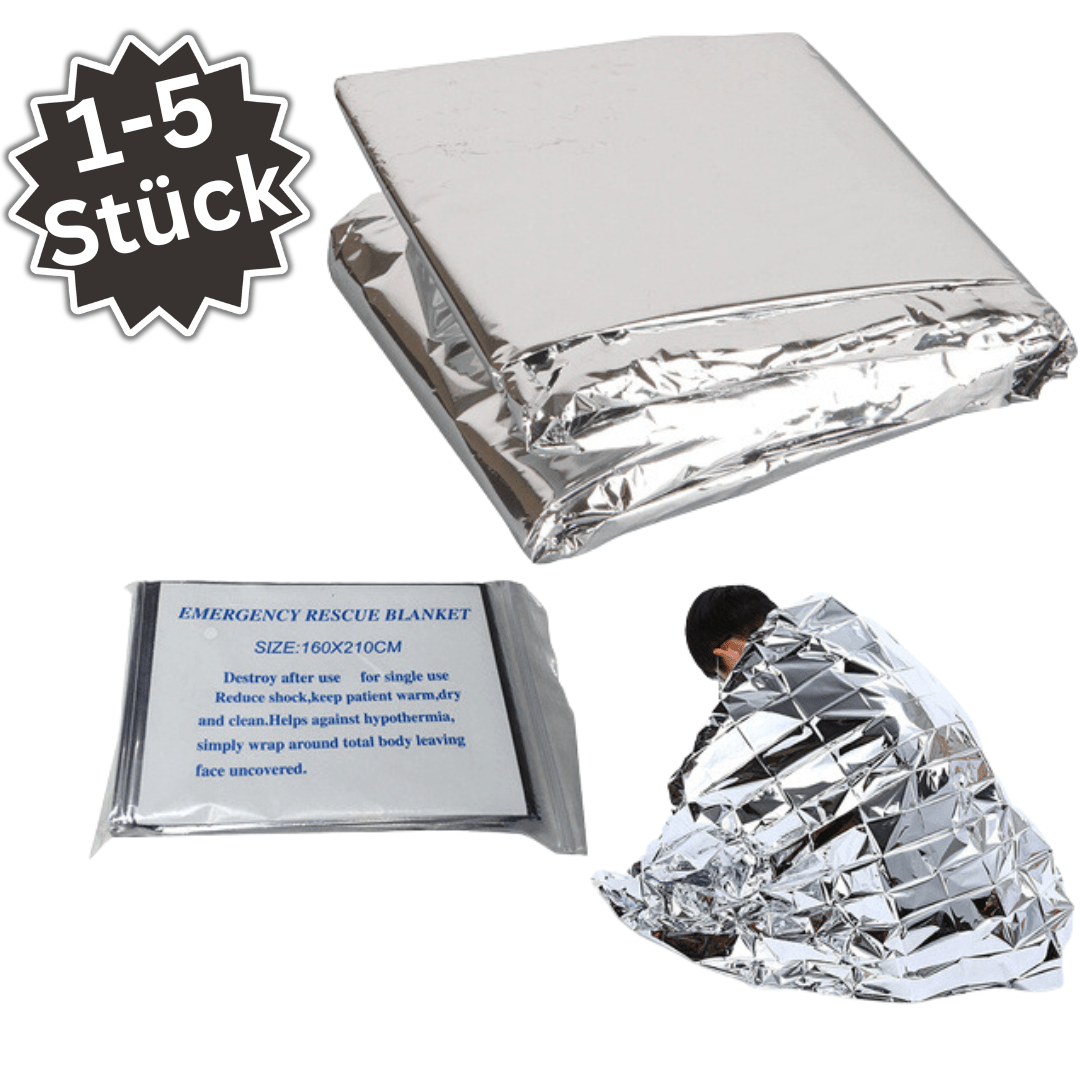 Thermodecke Silber Rettungsdecke 210cm - Easy2sell - Deluxe