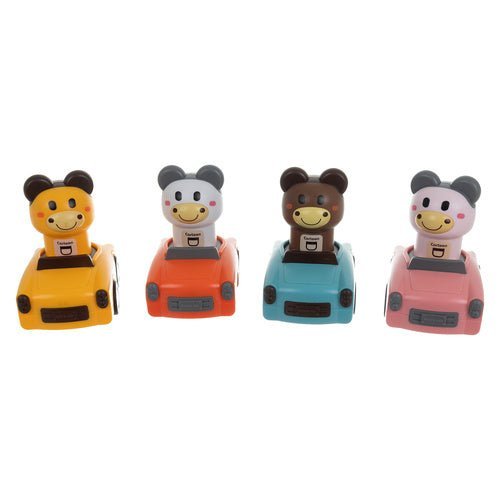 Tierautos Spielzeug 4er Set – Push - and - Go Fahrzeuge für Kinder ab 18 Monaten - Easy2sell - Deluxe