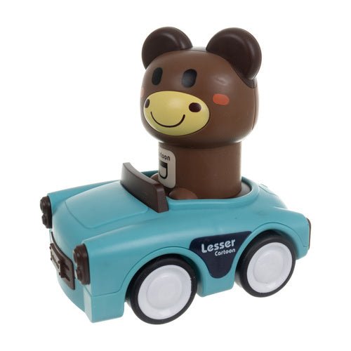 Tierautos Spielzeug 4er Set – Push - and - Go Fahrzeuge für Kinder ab 18 Monaten - Easy2sell - Deluxe