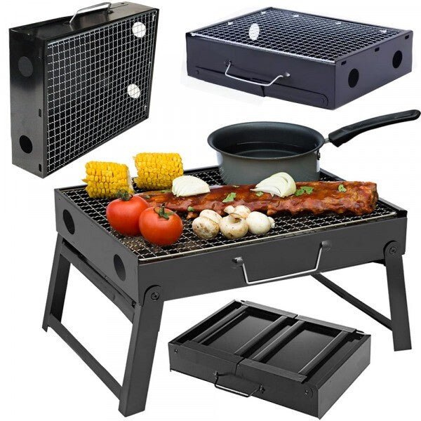 Tischgrill Holzkohlegrill Campinggrill Klappgrill Tragbar BBQ Camping klappbar - Easy2sell - Deluxe