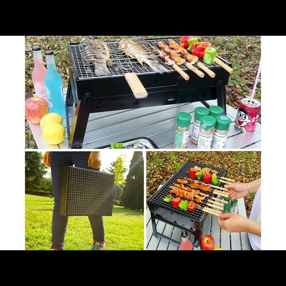 Tischgrill Holzkohlegrill Campinggrill Klappgrill Tragbar BBQ Camping klappbar - Easy2sell - Deluxe