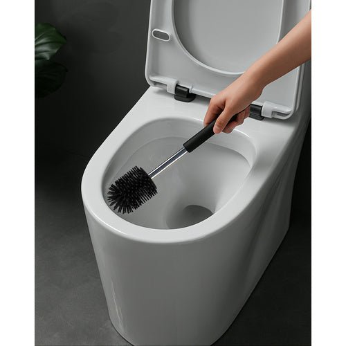 Toilettenbürste mit Halbrundem Kopf für gründliche Reinigung schwarz - Easy2sell - Deluxe