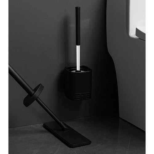 Toilettenbürste mit Halbrundem Kopf für gründliche Reinigung schwarz - Easy2sell - Deluxe