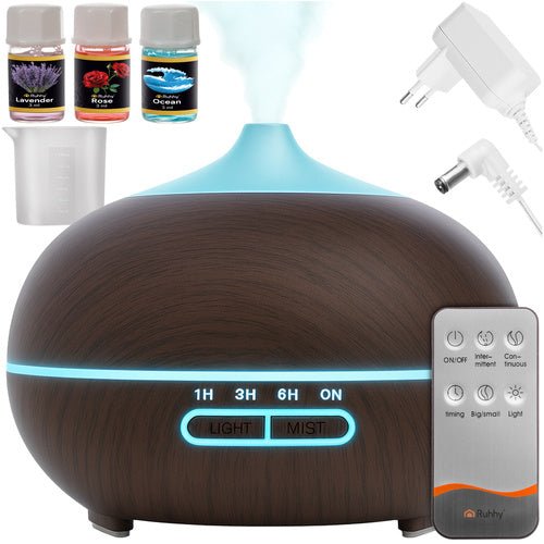Ultraschall - Luftbefeuchter 400ml mit Ionisator, Aromatherapie & LED - Easy2sell - Deluxe