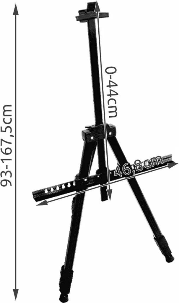 Verstellbare Metallstaffelei mit Tasche - Easy2sell - Deluxe