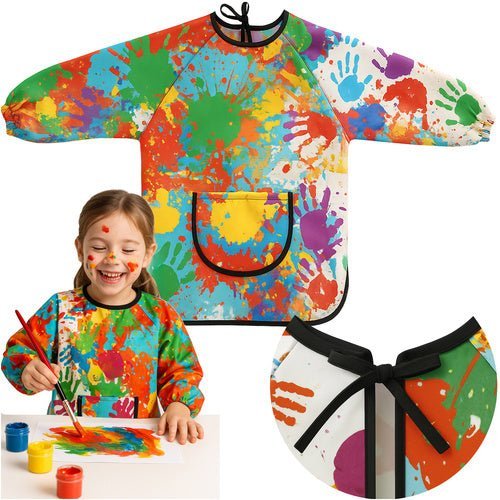 Wasserdichte Malschürze mit langen Ärmeln für kreative Kinder - Easy2sell - Deluxe