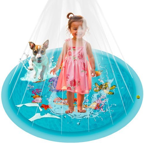 Wassersprinkler Matte für Kinder – Garten Wasserfontäne, 150 cm, Mehrfarbig - Easy2sell - Deluxe