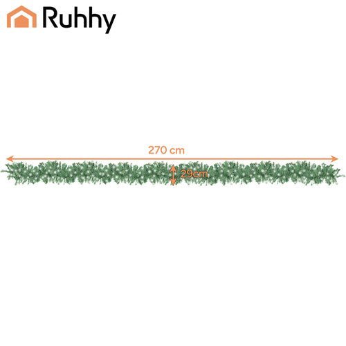 Weihnachtsgirlande Schneebedeckt 270 cm – Dichte Girlande für Kamin & Tür - Easy2sell - Deluxe