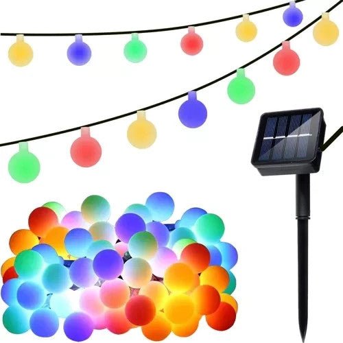 Wetterfeste LED Solarlichterkette 50 Kugel - Easy2sell - Deluxe