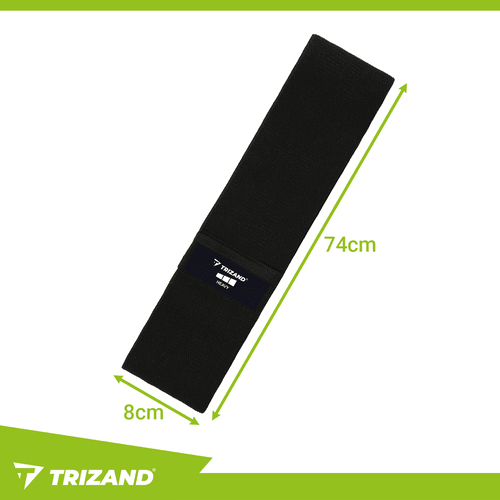 Widerstandsband - Set aus Stoff, 3er Pack Fitnessbänder mit QR - Trainingsplan - Easy2sell - Deluxe