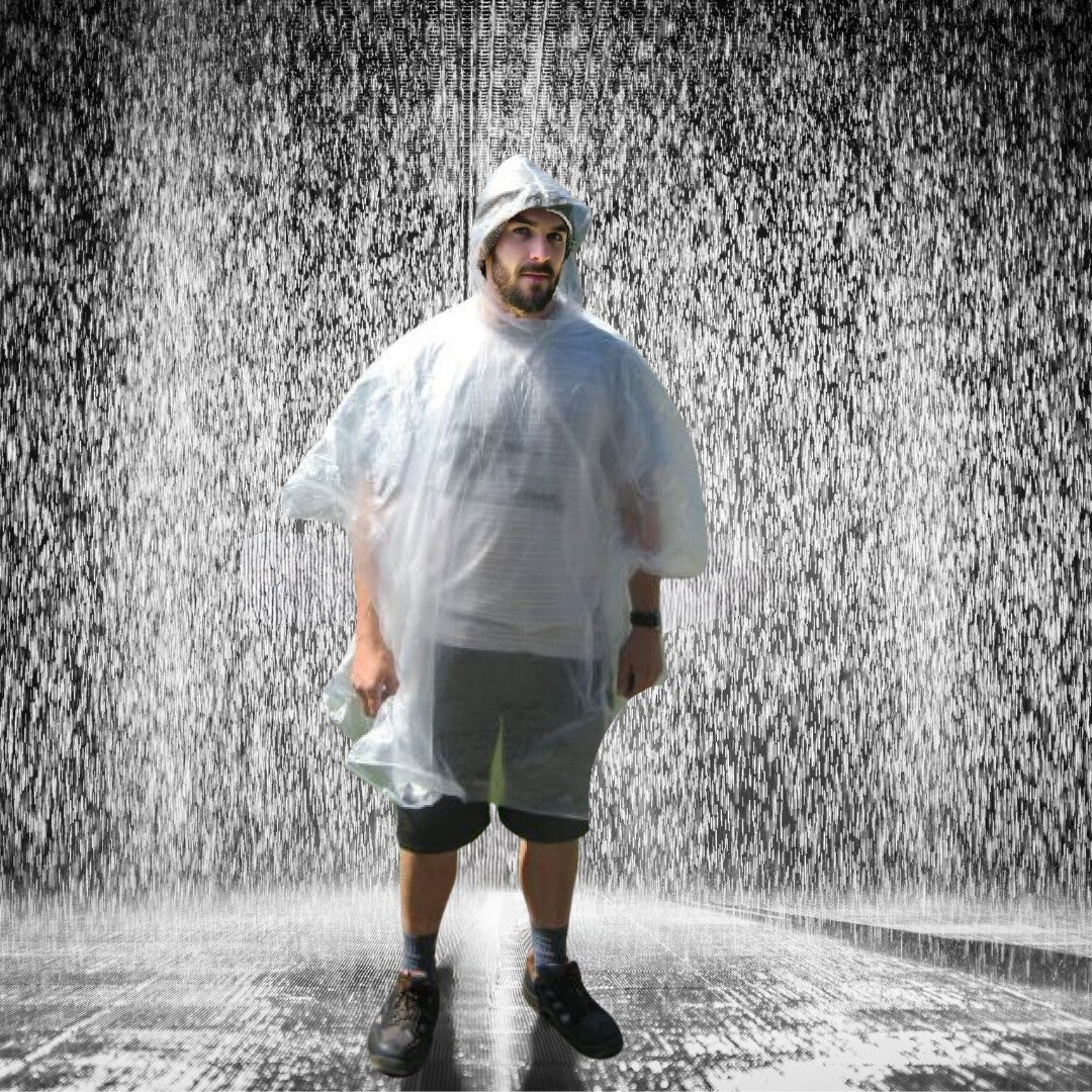 Wiederverwendbarer transparenter Regenponcho - Easy2sell - Deluxe