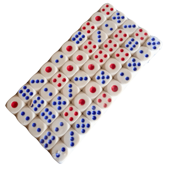 Würfel Standard Knobelwürfel Spielewürfel Zahlen 1 - 6 Kniffel Spielwürfel 50x - Easy2sell - Deluxe