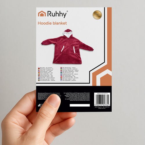 XXL Sweatshirt - rote Decke Ruhhy 26145 - Easy2sell - Deluxe