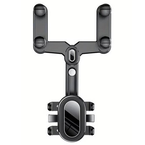 1 Autotelefonhalter mit 360° Drehung für sicheres Fahren Schwarz/Silber - Easy2sell - Deluxe