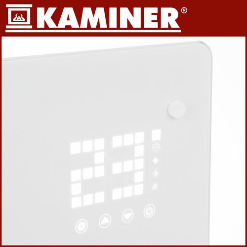 1 elektrischer Glasheizkörper mit WiFi - Steuerung weiß - Easy2sell - Deluxe