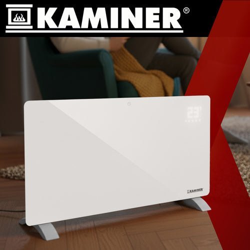 1 elektrischer Glasheizkörper mit WiFi - Steuerung weiß - Easy2sell - Deluxe