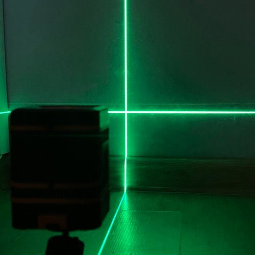 1 Kreuzlinienlaser mit Selbstnivellierung für präzise Messungen, grün - Easy2sell - Deluxe