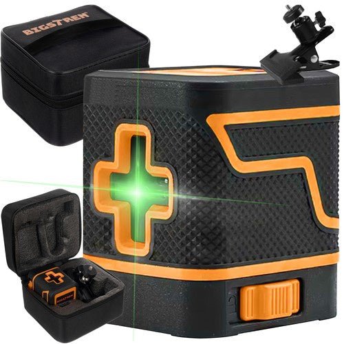 1 Kreuzlinienlaser mit Selbstnivellierung für präzise Messungen, grün - Easy2sell - Deluxe