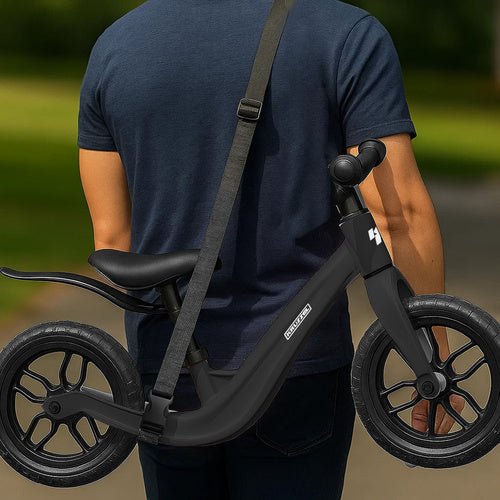 1 Laufrad mit verstellbarer Sitzhöhe für Fahrkomfort schwarz - Easy2sell - Deluxe