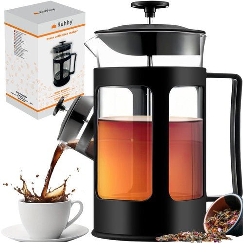 1 Liter Teesieb mit Edelstahl - Kolben für 3 - 6 Personen - Easy2sell - Deluxe