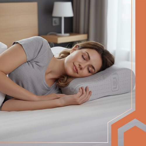 1 orthopädisches Kissen mit Memory Foam für erholsamen Schlaf, weiß - Easy2sell - Deluxe