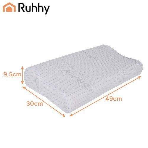 1 orthopädisches Kissen mit Memory Foam für erholsamen Schlaf, weiß - Easy2sell - Deluxe