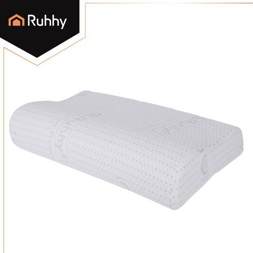 1 orthopädisches Kissen mit Memory Foam für erholsamen Schlaf, weiß - Easy2sell - Deluxe