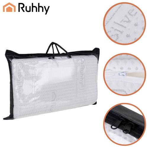 1 orthopädisches Kissen mit Memory Foam für erholsamen Schlaf, weiß - Easy2sell - Deluxe