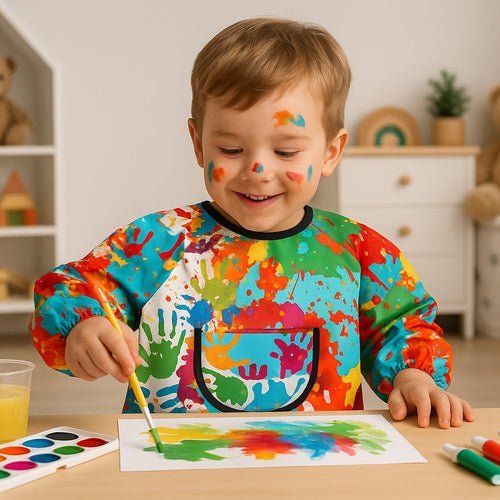 1 Schutzschürze für Kinder, wasserdicht, einfache Reinigung, bunt - Easy2sell - Deluxe