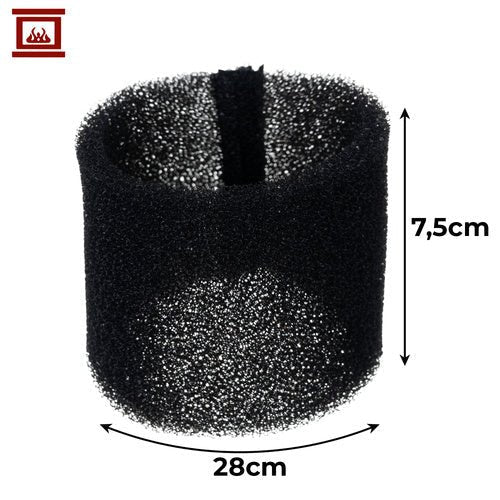 1 Schwammfilter für Staubsauger mit effektiver Schadstoffabscheidung schwarz - Easy2sell - Deluxe