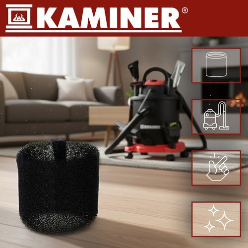 1 Schwammfilter für Staubsauger mit effektiver Schadstoffabscheidung schwarz - Easy2sell - Deluxe