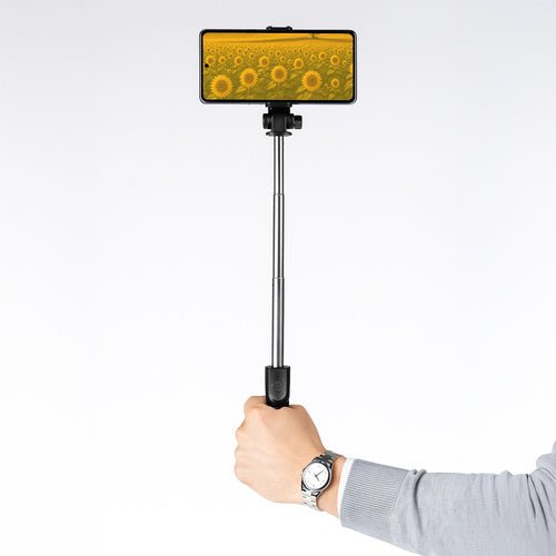 1 Selfie - Stick mit Fernbedienung für einfache Fotos schwarz - Easy2sell - Deluxe