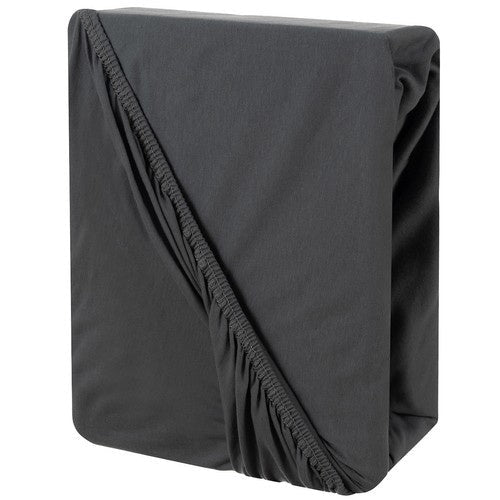 1 Spannbettlaken aus Baumwolljersey mit Gummizug grau - Easy2sell - Deluxe