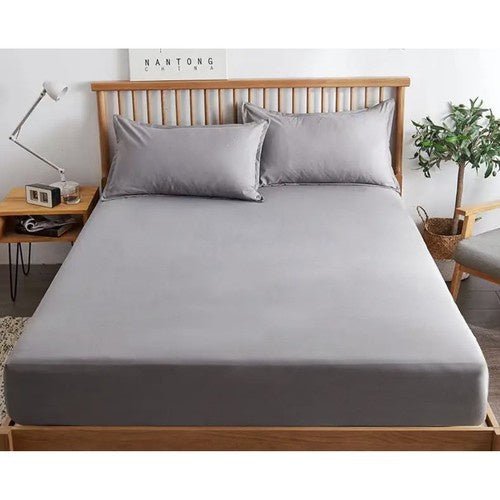 1 Spannbettlaken aus Baumwolljersey mit Gummizug grau - Easy2sell - Deluxe