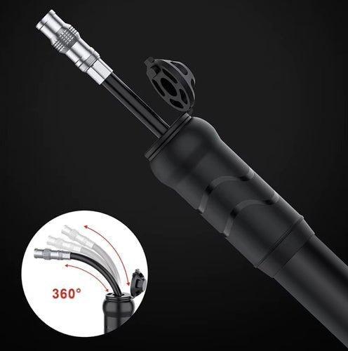 1 Stück Handfahrradpumpe bis 7 bar, kompakt, schwarz - Easy2sell - Deluxe