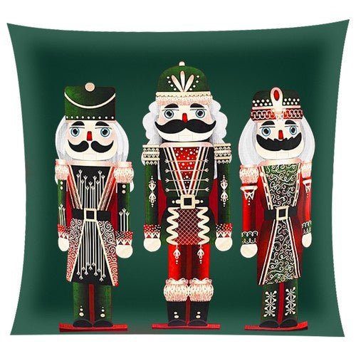 1 Stück Kissenbezug Nussknacker für gemütliche Weihnachten, grün rot - Easy2sell - Deluxe