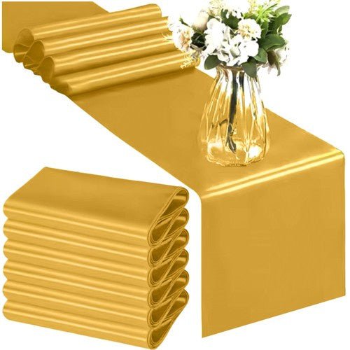 1 Tischläufer elegant, satiniert, luxuriöser Glanz, gold - Easy2sell - Deluxe
