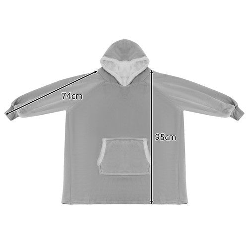1 XXL - Sweatshirt - Decke oversize für Wärme grau - Easy2sell - Deluxe