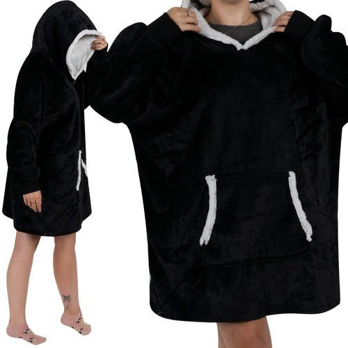 1 XXL - Sweatshirt - Decke oversize, warm, schwarz - Easy2sell - Deluxe