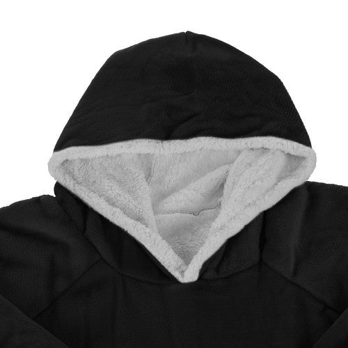 1 XXL - Sweatshirt - Decke oversize, warm, schwarz - Easy2sell - Deluxe