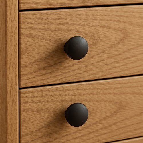 10 Möbelknöpfe modern, schnell montierbar, mattschwarz - Easy2sell - Deluxe