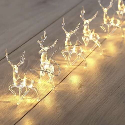 10 Rentier Lichtergirlande warmweiß gemütliche Beleuchtung - Easy2sell - Deluxe