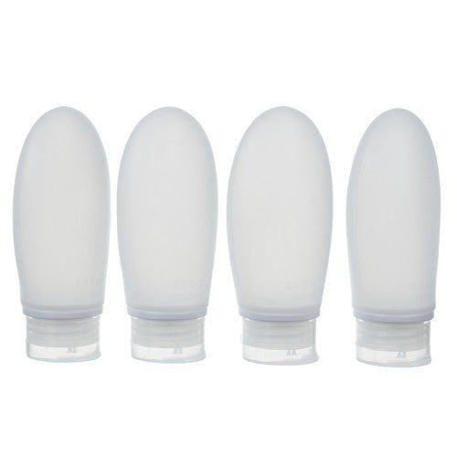 10 - teiliges Reisekosmetik - Set mit flexiblen Behältern transparent - Easy2sell - Deluxe