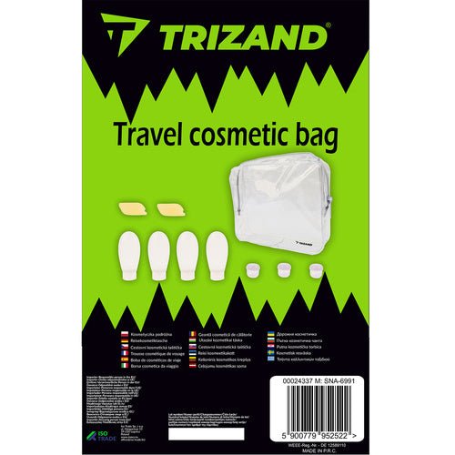 10 - teiliges Reisekosmetik - Set mit flexiblen Behältern transparent - Easy2sell - Deluxe