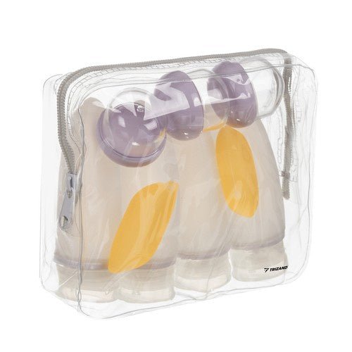 10 - teiliges Reisekosmetik - Set mit flexiblen Behältern transparent - Easy2sell - Deluxe