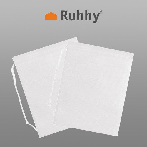 100 Teebeutel für losen Tee mit Kordelzug, Weiß - Easy2sell - Deluxe