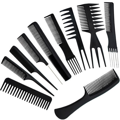 Friseurkämme - Satz mit 10 Stück