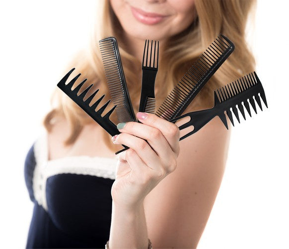 Friseurkämme - Satz mit 10 Stück