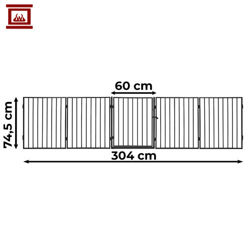 Einfaches Kamintor BK-2961